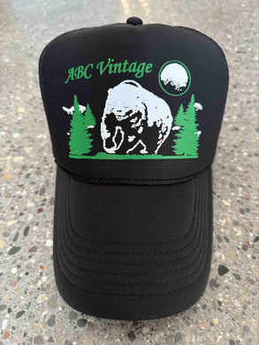 ABC Vintage Ghost Town Trucker Hat (Black) ABC Vintage 