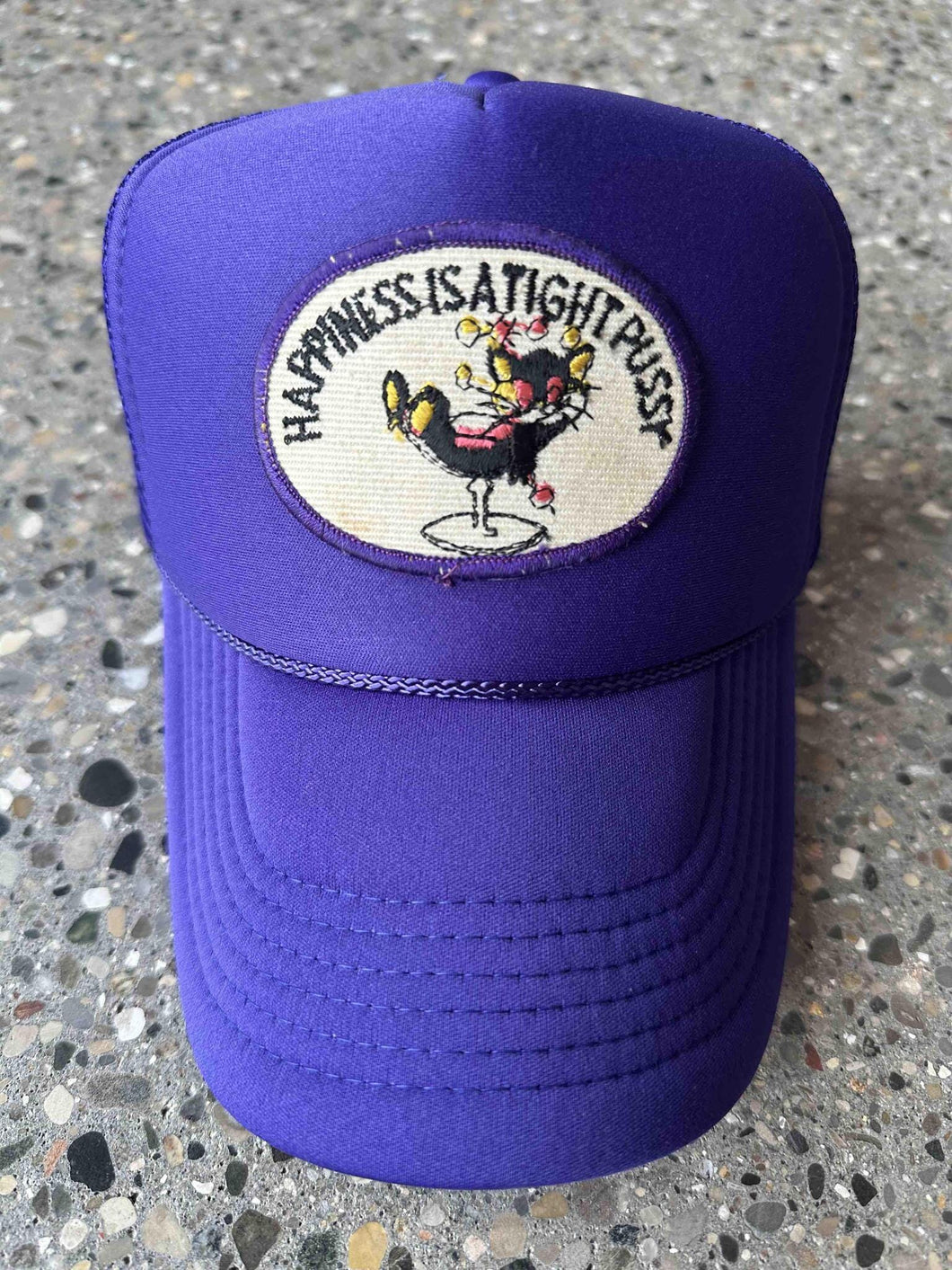 ABC Vintage Happiness Vintage Patch Trucker Hat (Violet) ABC Vintage 