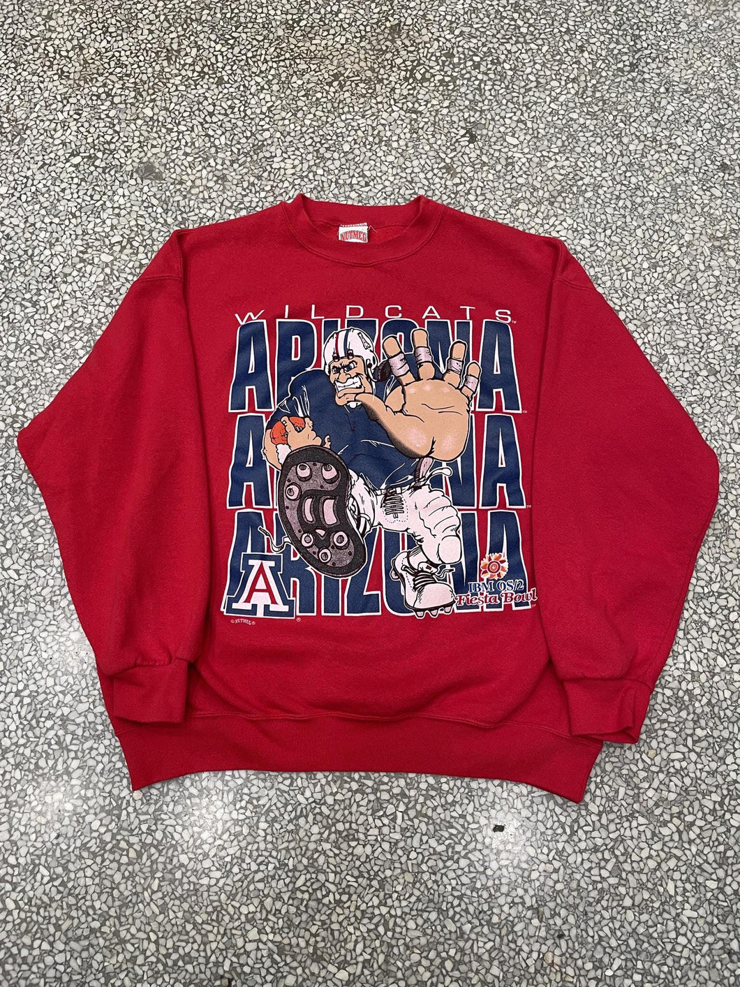 Arizona Wildcats Vintage 90s Nutmeg Crewneck Red ABC Vintage 