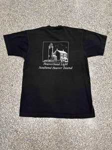 Beaver Island Vintage 90s Pocket Tee Faded Black ABC Vintage 