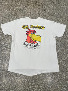 Big Packer's Bar & Grill Vintage 80s Faded White ABC Vintage 