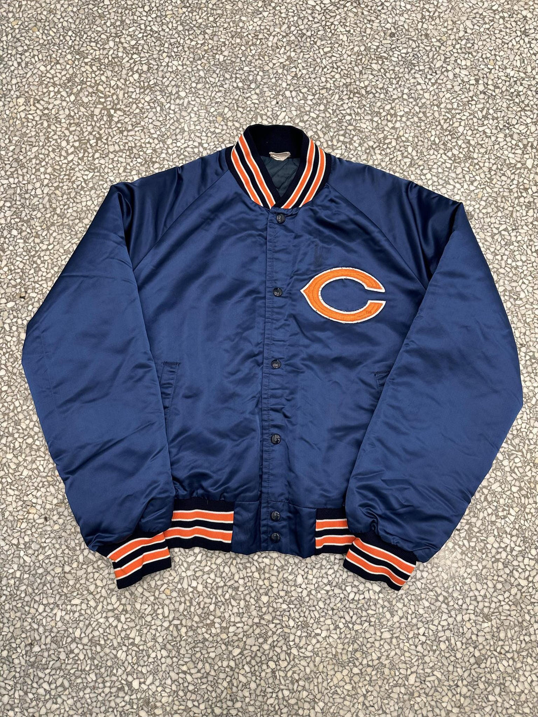 Chicago Bears Vintage 90s Satin Bomber Jacket ABC Vintage 