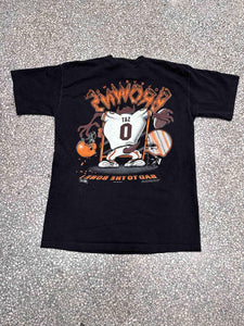 Cleveland Browns Vintage 1994 Taz Bad To The Bone Faded Black ABC Vintage 