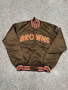 Cleveland Browns Vintage 90s Starter Satin Bomber Jacket ABC Vintage 