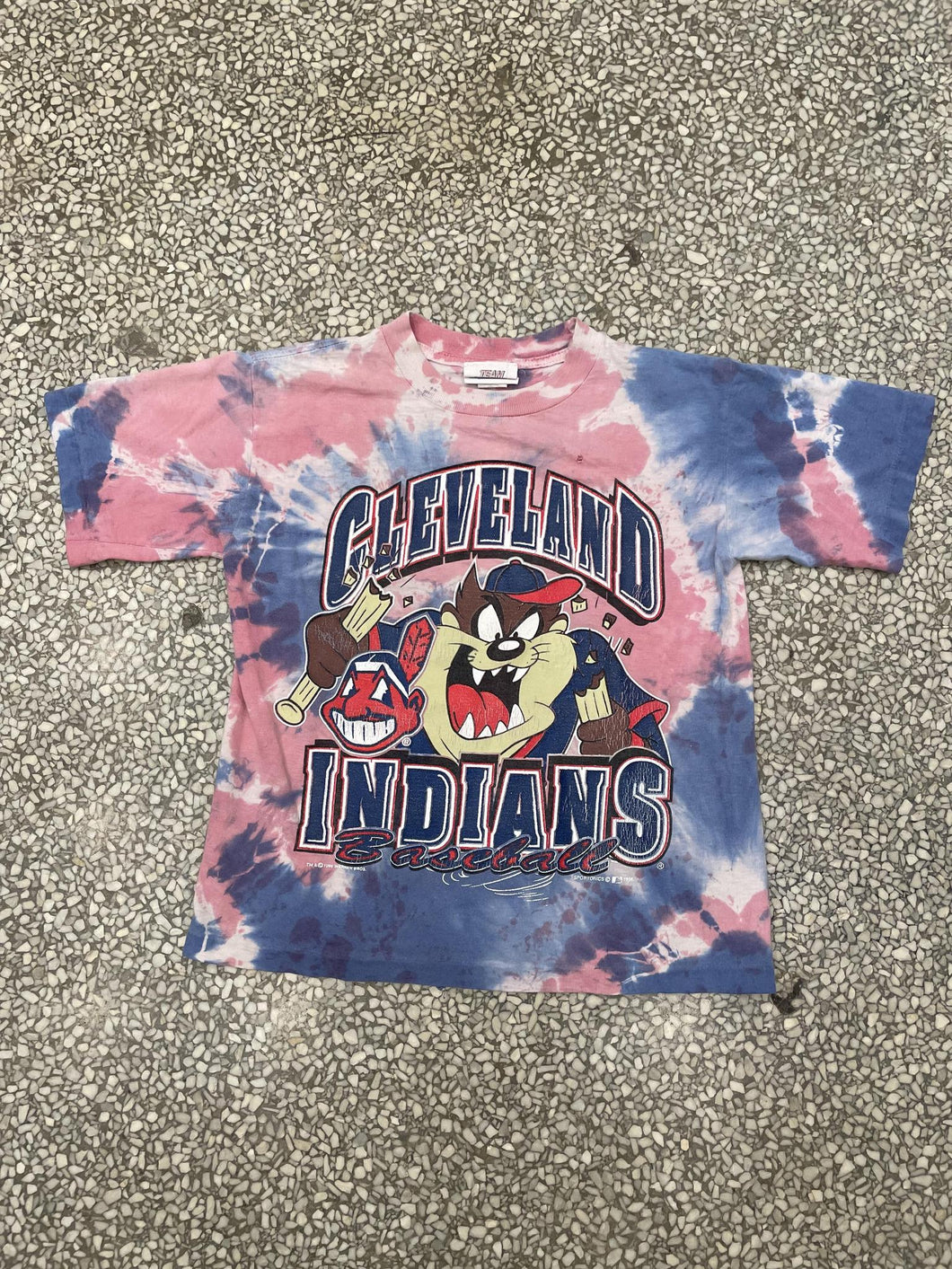 Cleveland Indians Vintage 1996 Taz Tiedye ABC Vintage 