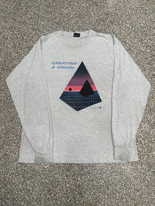 Creating A Vision Vintage 80s L/S Paper Thin Grey ABC Vintage 