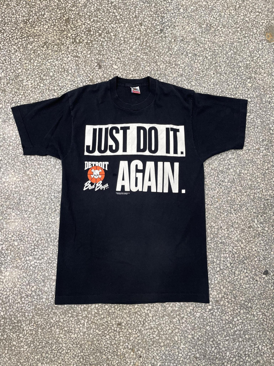 Detroit Bad Boys: Just Do It. Again. Fruit of The Loom (Black) ABC Vintage 
