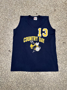 Detroit Country Day School Volleyball Vintage 90s Tank Top Navy ABC Vintage 