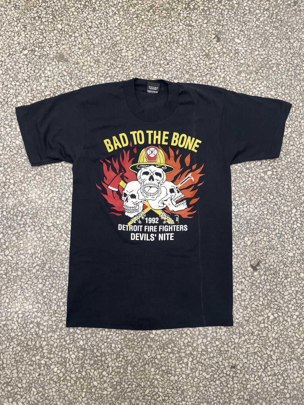 Detroit Fire Fighters Devils' Nite Vintage 1992 Bad To The Bone ABC Vintage 
