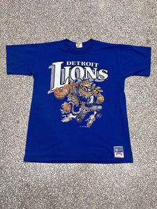Detroit Lions Vintage 1988 Jack Davis Royal Blue ABC Vintage 