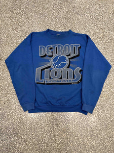 Detroit Lions Vintage 1995 Crewneck Faded Blue ABC Vintage 