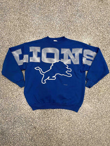 Detroit Lions Vintage 1996 Crewneck Faded Blue ABC Vintage 
