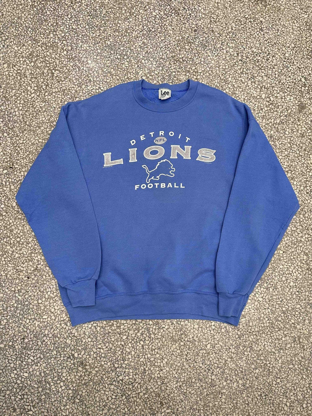 Detroit Lions Vintage 2000 Lee Crewneck Faded Blue ABC Vintage 