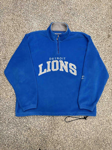 Detroit Lions Vintage 90s Champion Fleece Pullover Light Blue ABC Vintage 