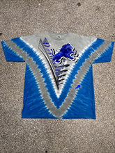 Load image into Gallery viewer, Detroit Lions Vintage 90s Liquid Blue Metal Plate Tiedye ABC Vintage 
