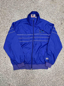 Detroit Lions Vintage 90s Starter Windbreaker Jacket Overdyed Blue ABC Vintage 