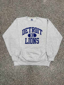 Detroit Lions Vintage 90s XL Champion Crewneck Light Grey ABC Vintage 