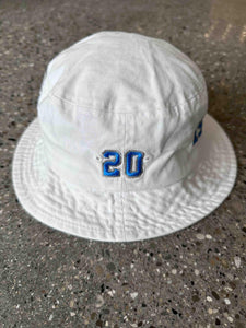Detroit Lions Vintage Barry Sanders #20 Bucket Hat White ABC Vintage 