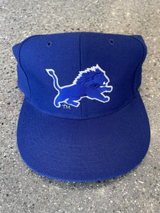 Detroit Lions Vintage New Era Fitted Hat OG Royal ABC Vintage 