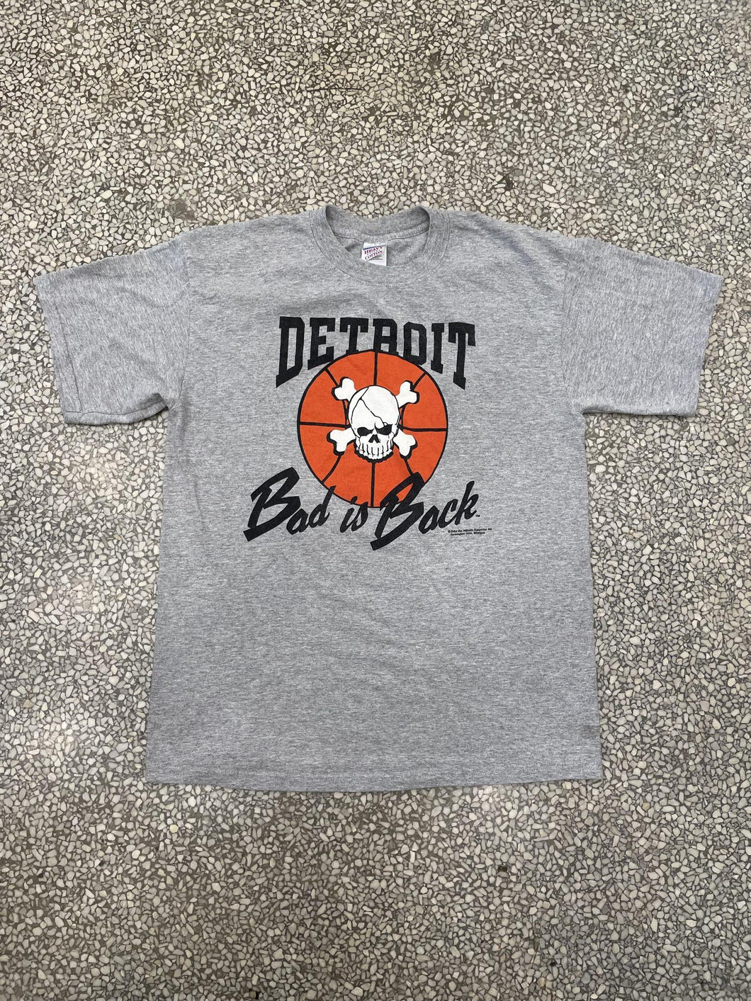 Detroit Pistons Bad Boys Bad Is Back Grey ABC Vintage 