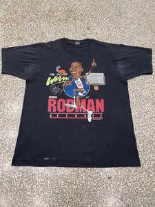 Detroit Pistons Vintage 1989 Dennis Rodman The Worm Faded Black ABC Vintage 