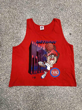 Load image into Gallery viewer, Detroit Pistons Vintage 1995 Taz Tank Top Red ABC Vintage 