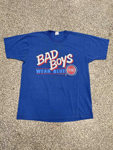 Detroit Pistons Vintage 90s Bad Boys Wear Blue Salem Faded Blue ABC Vintage 