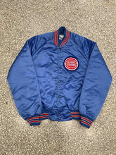 Load image into Gallery viewer, Detroit Pistons Vintage 90s Chalk Line Satin Bomber Jacket ABC Vintage 