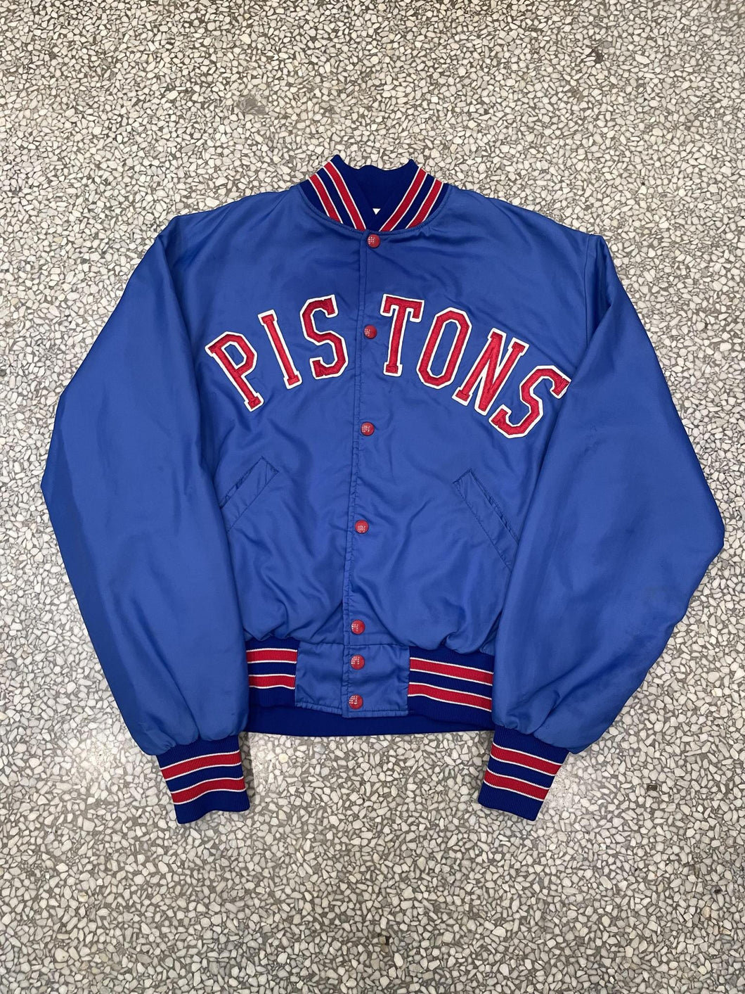 Detroit Pistons Vintage 90s Satin Bomber Jacket ABC Vintage 