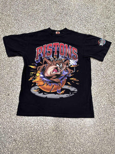 Detroit Pistons Vintage 90s Taz Black ABC Vintage 