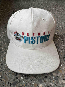 Detroit Pistons Vintage OG Horse Logo Script Hat Cream ABC Vintage 