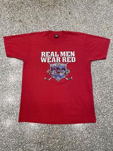 Detroit Red Wings Real Men Wear Red Vintage 90s Red ABC Vintage 