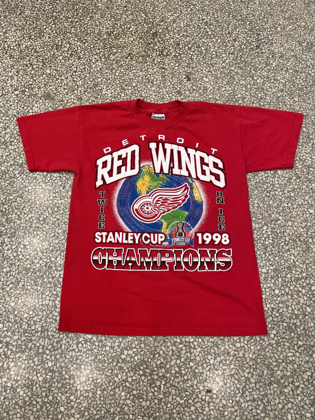 Detroit Red Wings Vintage 1998 Stanley Cup Champions Red ABC Vintage 