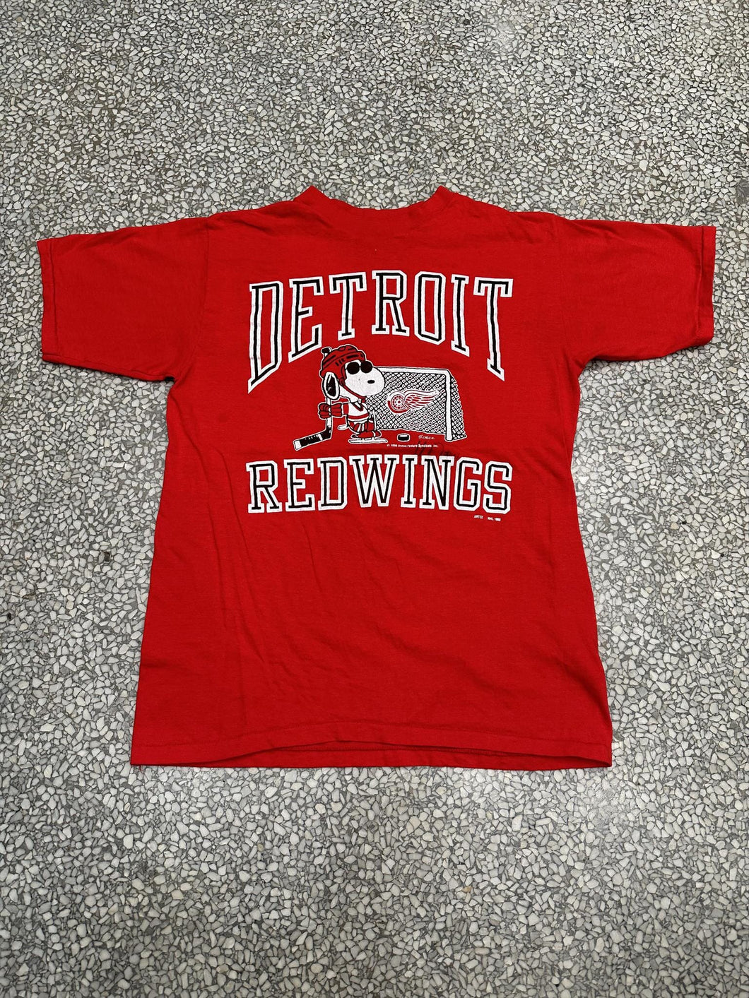 Detroit Red Wings Vintage 80s Snoopy Red ABC Vintage 