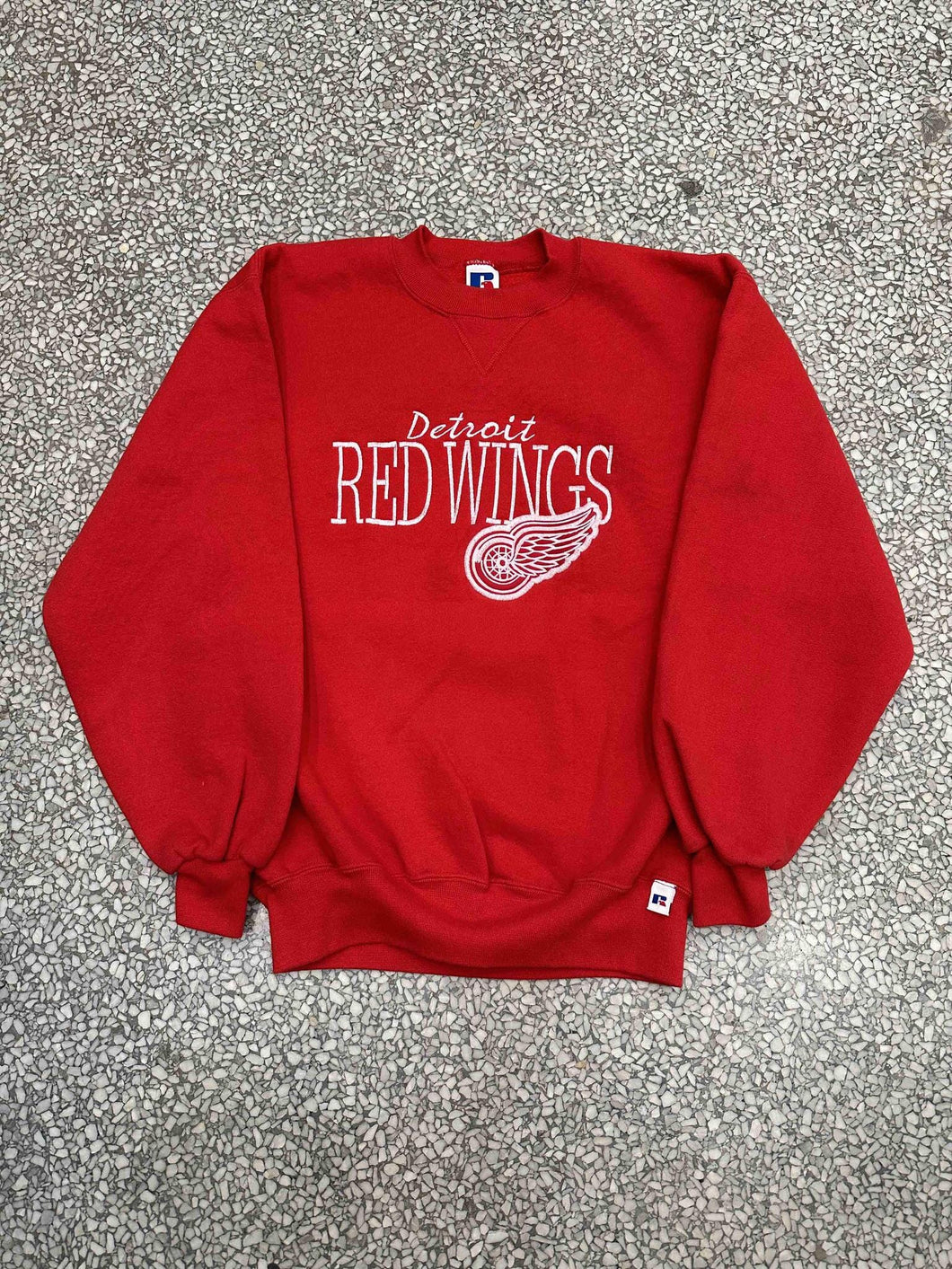 Detroit Red Wings Vintage 90s Russell Crewneck Red ABC Vintage 