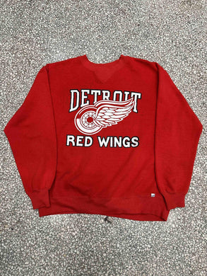 Detroit Red Wings Vintage 90s Russell Crewneck Red ABC Vintage 