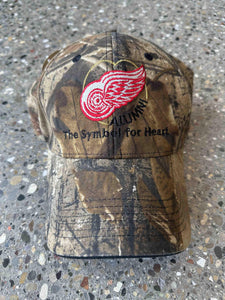 Detroit Red Wings Vintage Alumni The Symbol For Heart Real Tree Camo Hat ABC Vintage 
