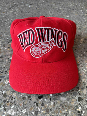 Detroit Red Wings Vintage 90s Starter Collison Snapback Hat Nhl Hockey