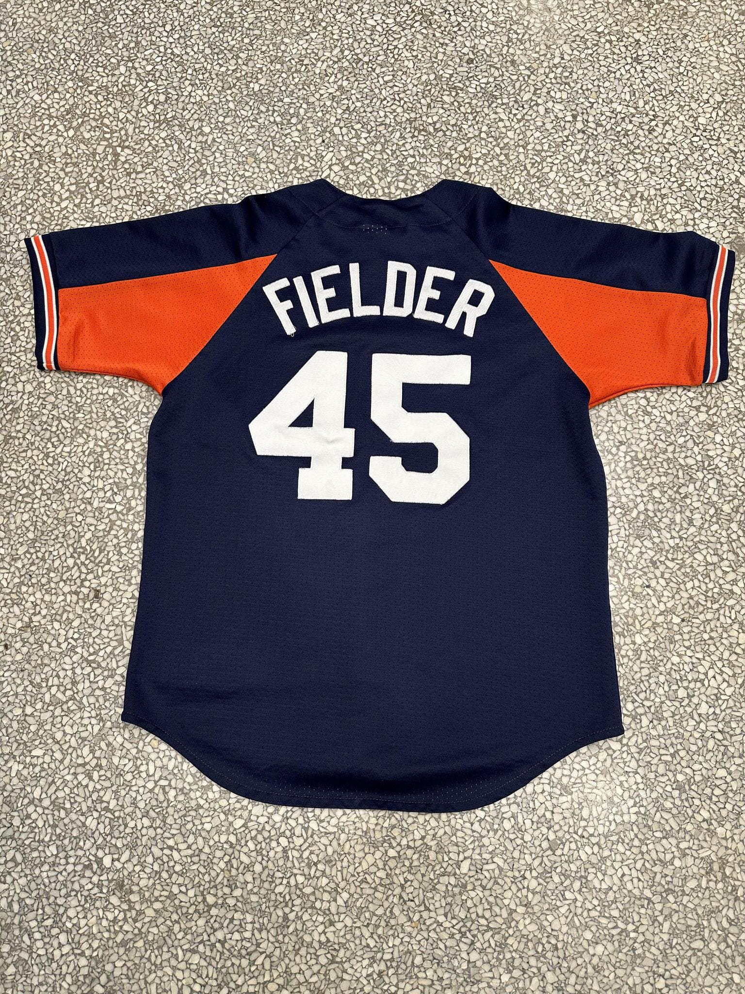 Majestic, Shirts, Cecil Fielder Detroit Tigers Majestic Cooperstown  Throwback Away Baseball Jersey