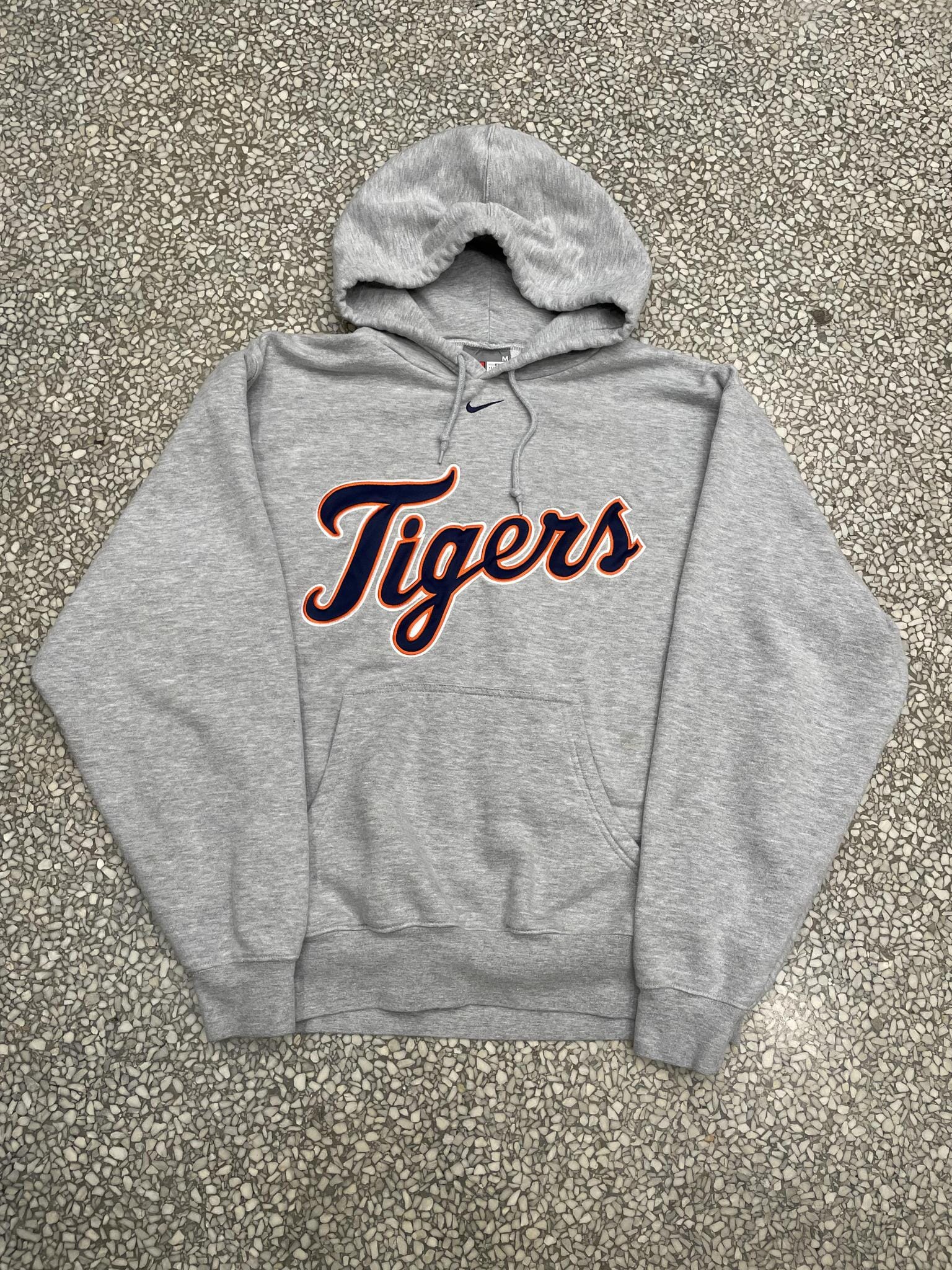 Detroit Tigers Nike Vintage 90s Hoodie Grey – ABC Vintage