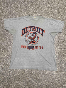 Detroit Tigers Vintage 1984 World Champs The Roar In '84 Grey ABC Vintage 