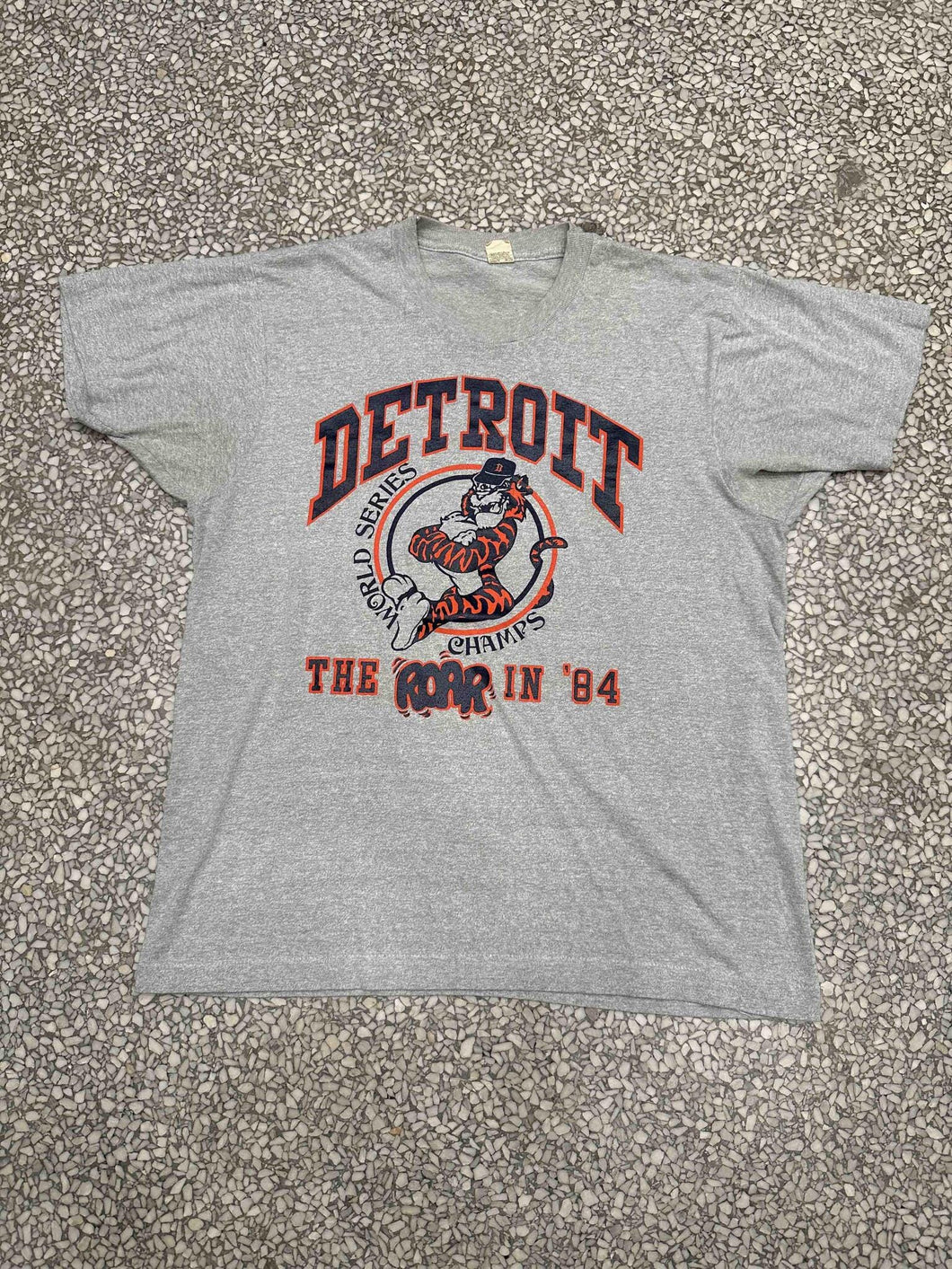 Detroit Tigers Vintage 1984 World Champs The Roar In '84 Grey ABC Vintage 