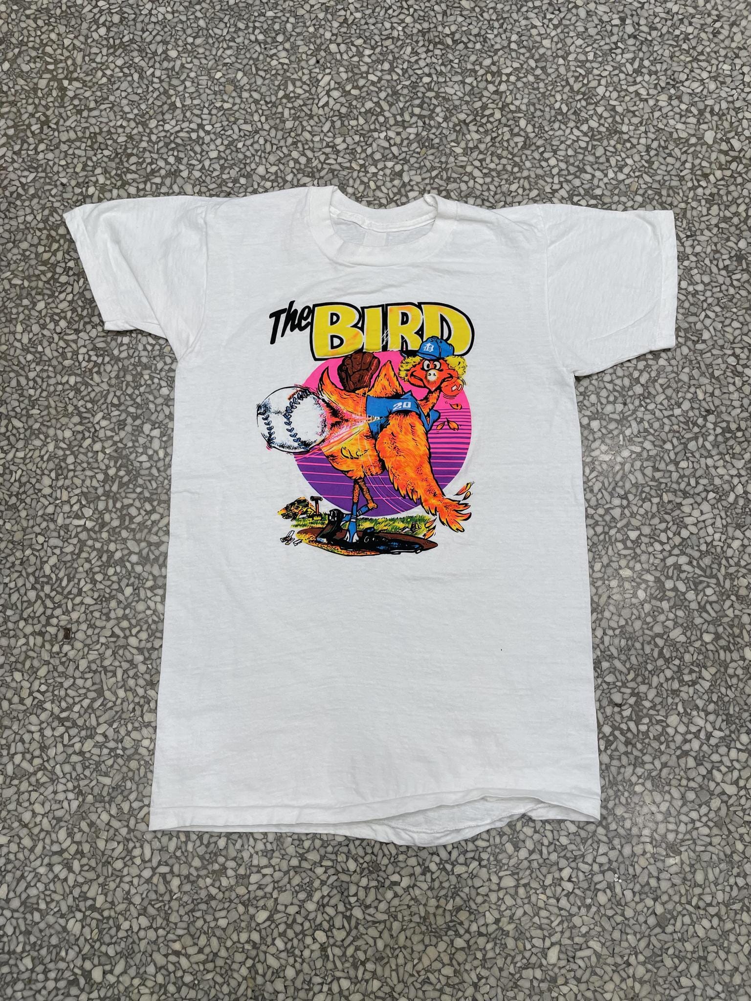 Vintage T-shirt 70s T Shirt Mark Fidrych Tigers the Bird 