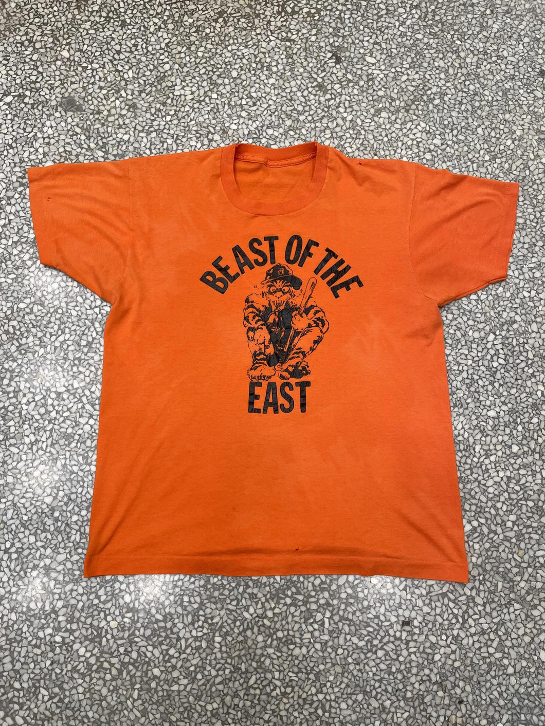 Detroit Tigers Vintage 90s Beast of The East Paper Thin Orange ABC Vintage 