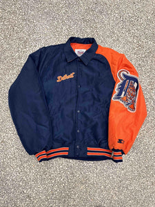 Detroit Tigers Vintage 90s Diamond Collection By Starter Puffer Bomber Jacket ABC Vintage 