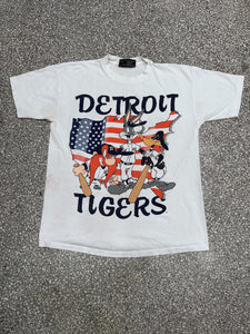 Detroit Tigers Vintage 90s Looney Tunes America ABC Vintage 