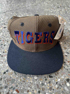 Detroit Tigers Vintage 90s Wool Blend Snapback Brown Black ABC Vintage 