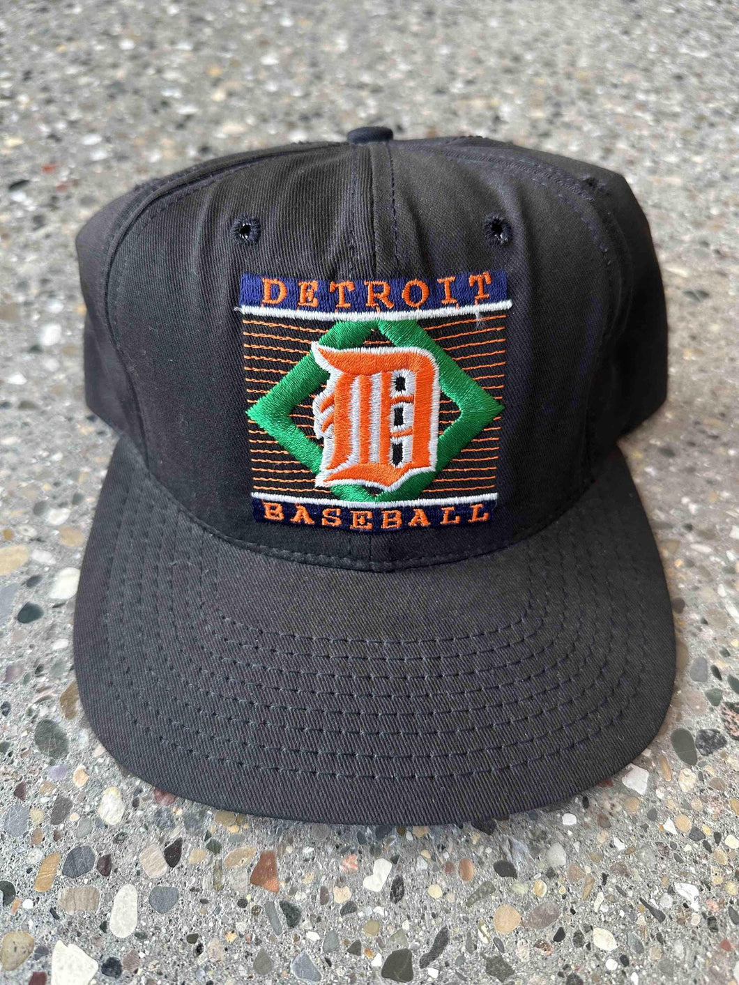 Detroit Tigers Vintage Diamond Snapback Faded Black ABC Vintage 
