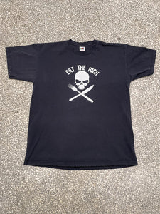 Eat The Rich Fashion Victim Vintage 2003 Faded Black ABC Vintage 