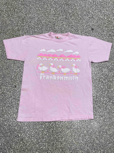 Frankenmuth Vintage 90s Puff Print Pink ABC Vintage 